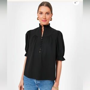 NWT Pomander Place Black Selena Blouse size small
